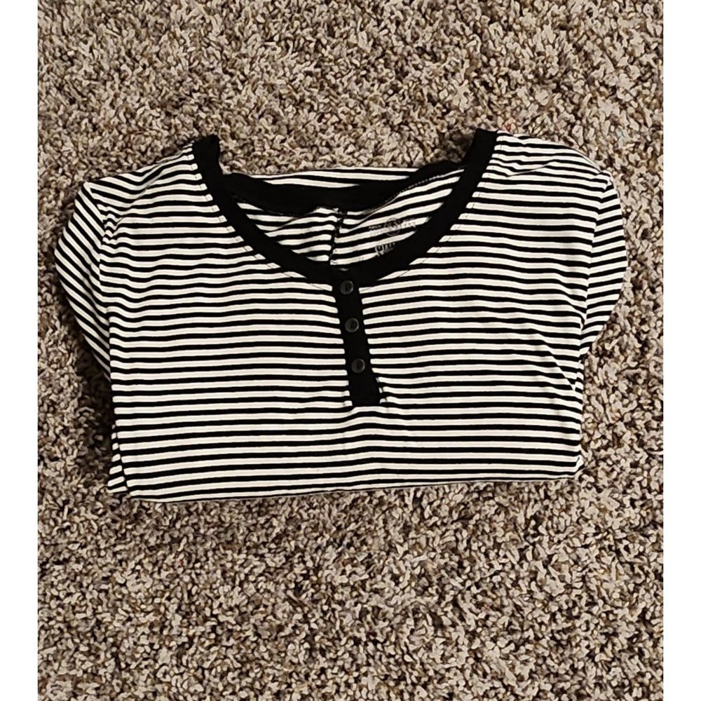 SO Ladies Striped Short Sleeved Swing Dress
